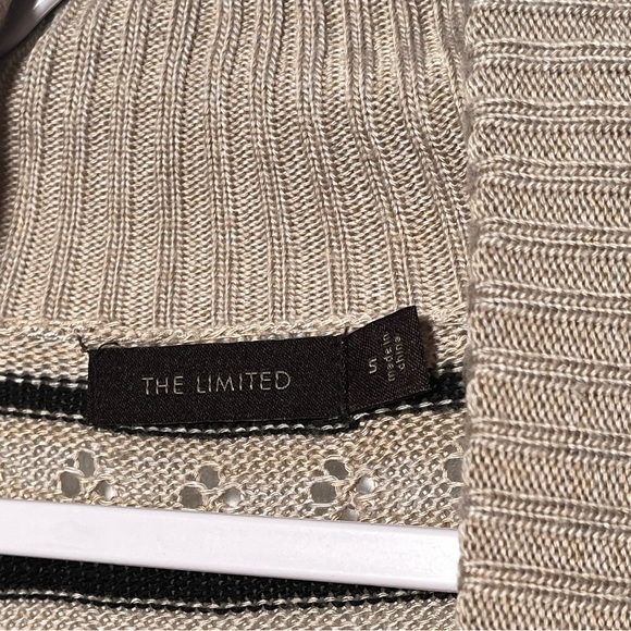 The Limited Shawl Collar Stripped Knit Cardigan - Picture 3 of 4